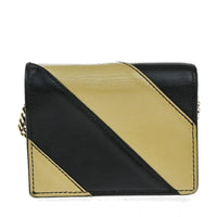 Gucci Zumi Chain Card Case Diagonal Quilted Leather Black Leather Wallets Accessory (Authentic Pre-Loved)