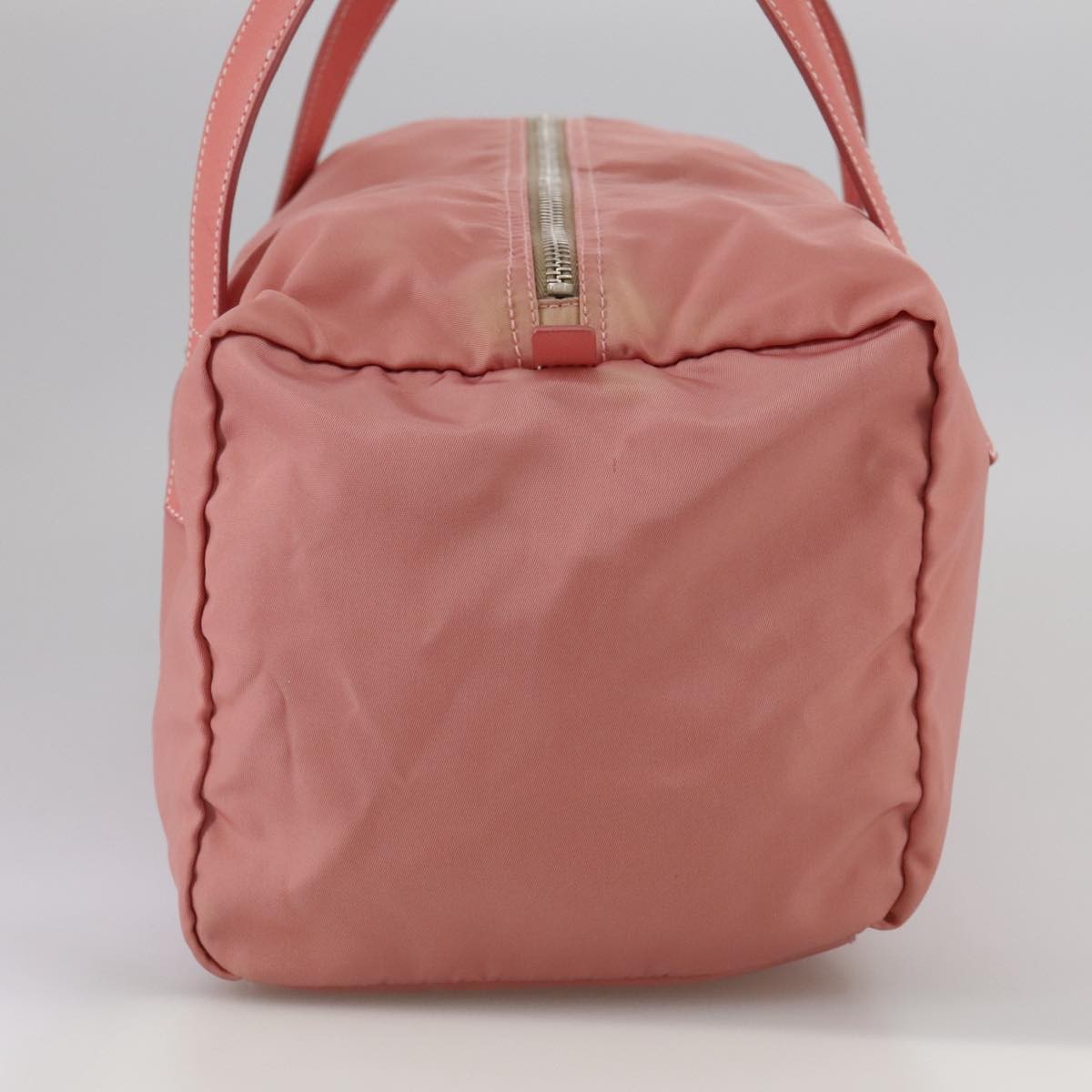 Prada Vintage Boston Bag Nylon Pink Nylon Travel Bag Bag (Pre-Loved)