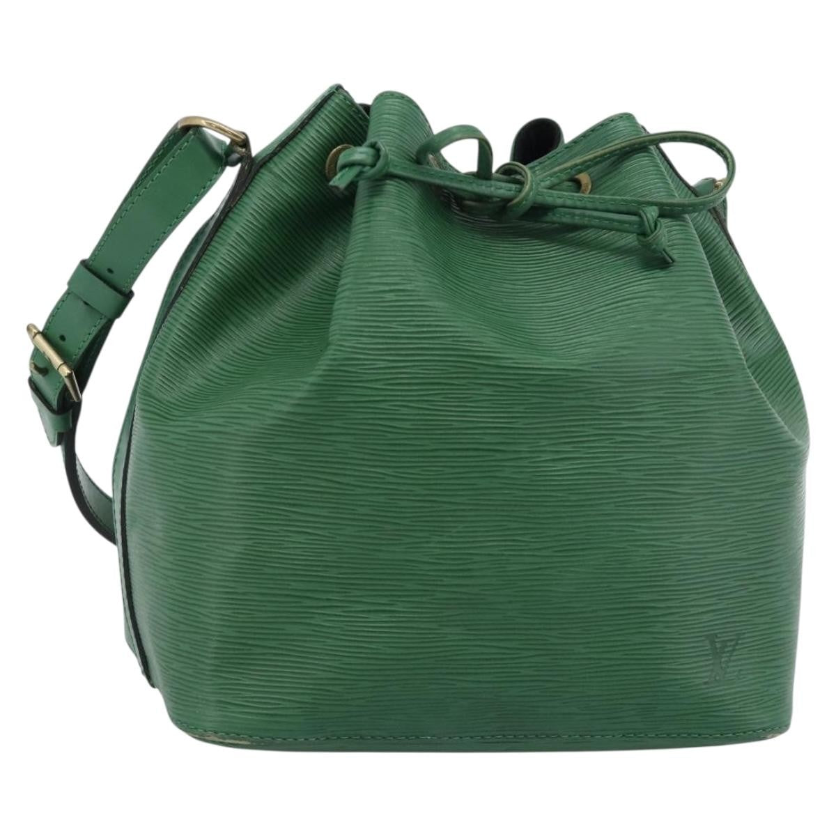 Louis Vuitton Petit Noe Handbag Epi Leather Green Leather Shoulder Bag Bag (Pre-Loved)