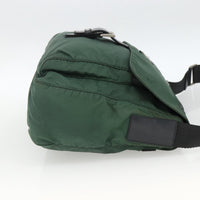 Prada Buckle Messenger Bag Tessuto Green Nylon Shoulder Bag Bag (Authentic Pre-Loved)