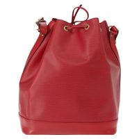 Louis Vuitton Noe Handbag Epi Leather Red Leather Shoulder Bag Bag (Authentic Pre-Loved)