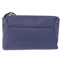 Salvatore Ferragamo Abbey Shoulder Bag Leather Navy Leather Shoulder Bag Bag (Authentic Pre-Loved)