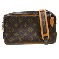 Louis Vuitton Pochette Marly Bandouliere Bag Monogram Canvas Brown Canvas Shoulder Bag Bag (Authentic Pre-Loved)
