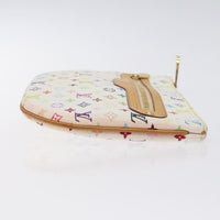 Louis Vuitton Pochette Gm Monogram Multicolor White Canvas Clutche & Pouche Bag (Authentic Pre-Loved)