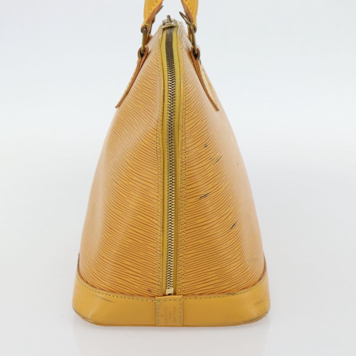 Louis Vuitton Alma Handbag Epi Leather Yellow Leather Handbag (Pre-Loved)