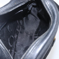 Salvatore Ferragamo Vala Shoulder Bag Leather Black Leather Shoulder Bag Bag (Authentic Pre-Loved)