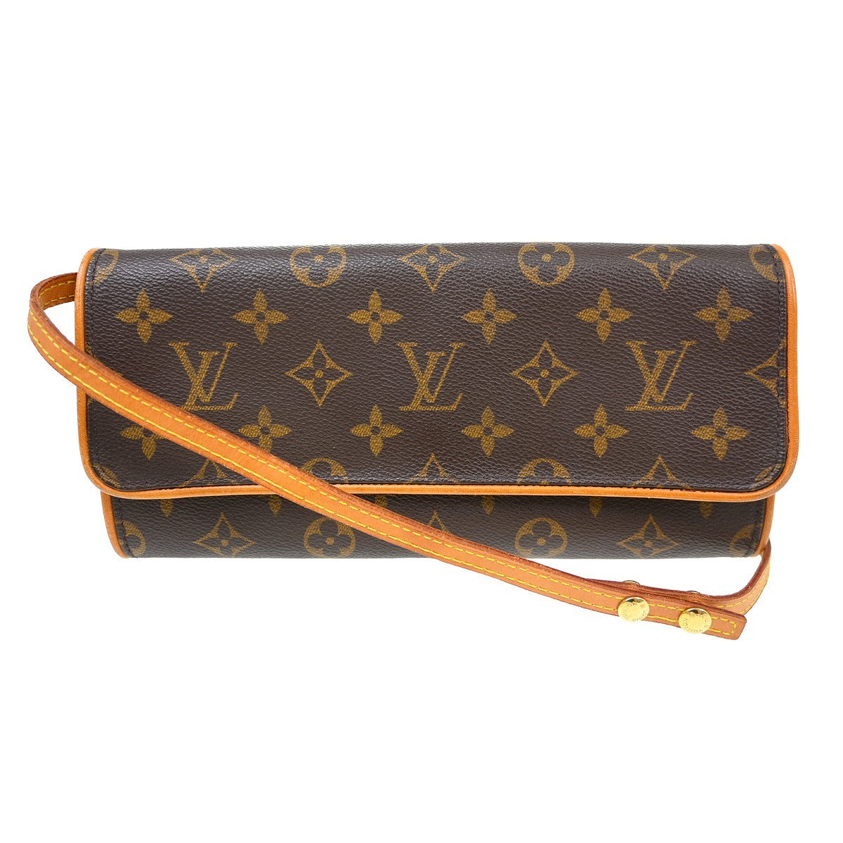 Louis Vuitton Louis Vuitton Twin Handbag Monogram Canvas Brown Canvas Clutche & Pouche Bag (Pre-Loved)