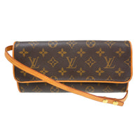 Louis Vuitton Louis Vuitton Twin Handbag Monogram Canvas Brown Canvas Clutche & Pouche Bag (Pre-Loved)