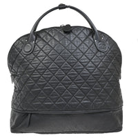 Chanel Horizontal Sport Weekender Bag Quilted Coated Canvas Black Nylon Travel Bag Bag (Pre-Loved)