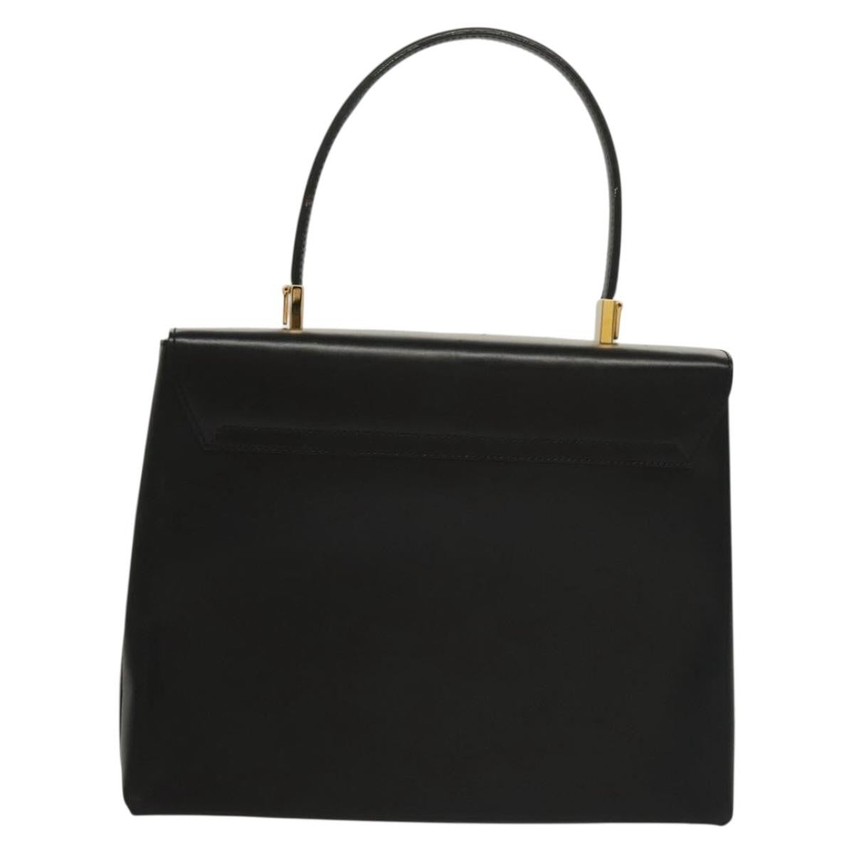 Salvatore Ferragamo Convertible Vara Bow Tote Leather Black Leather Bag (Authentic Pre-Loved)