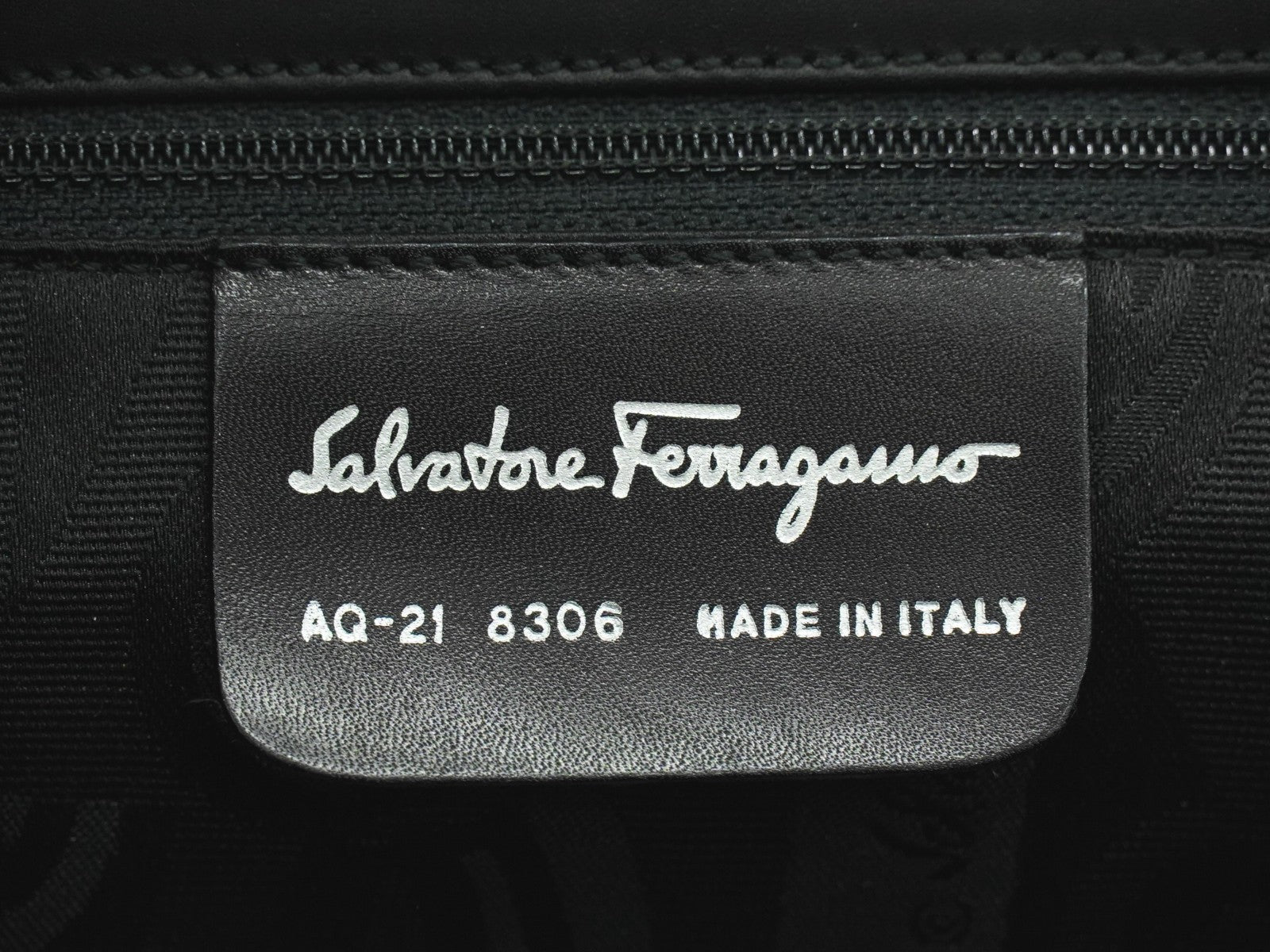 Salvatore Ferragamo Gancini Shoulder Bag Leather Black Leather Shoulder Bag Bag (Authentic Pre-Loved)