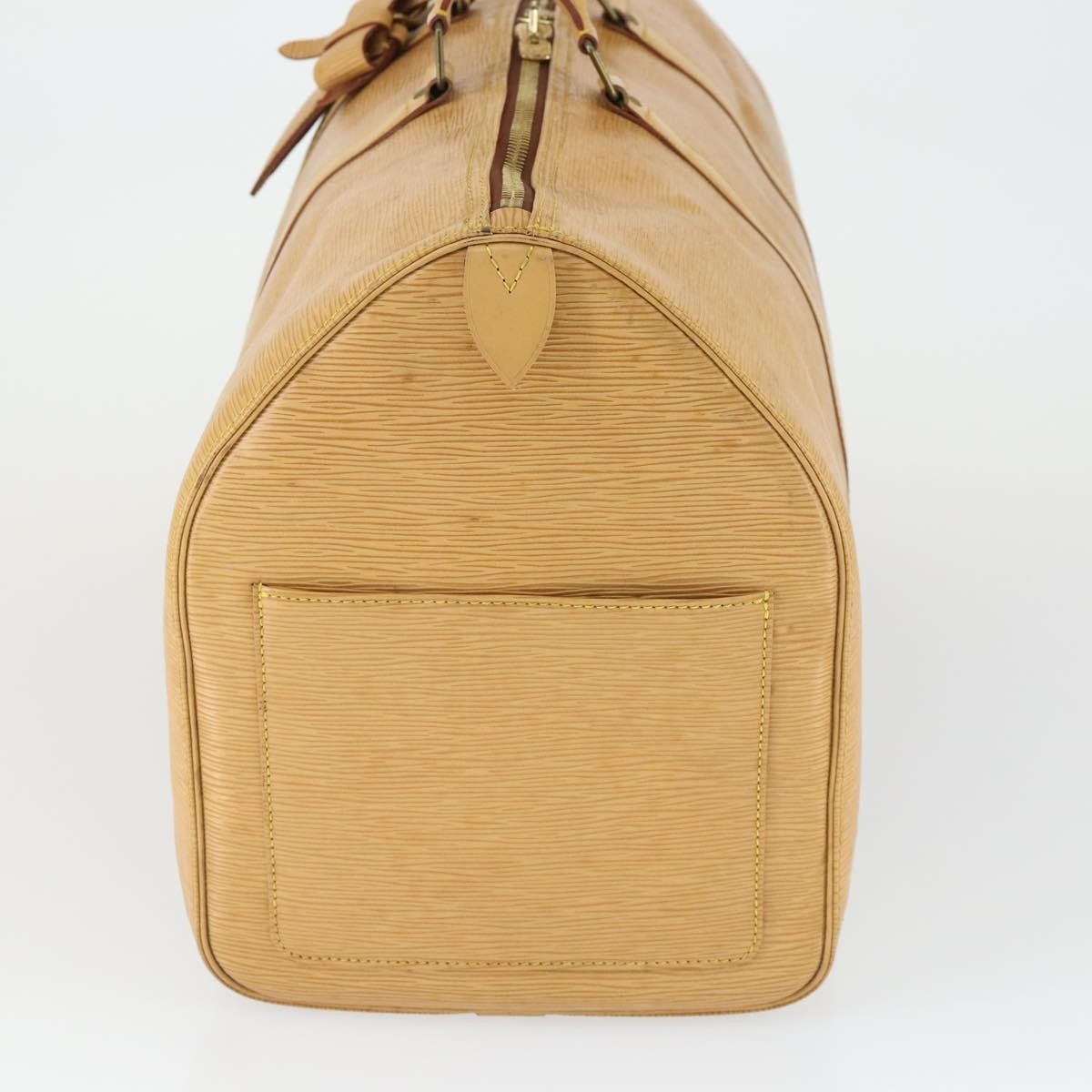 Louis Vuitton Keepall Bag Epi Leather Beige Leather Travel Bag Bag (Pre-Loved)