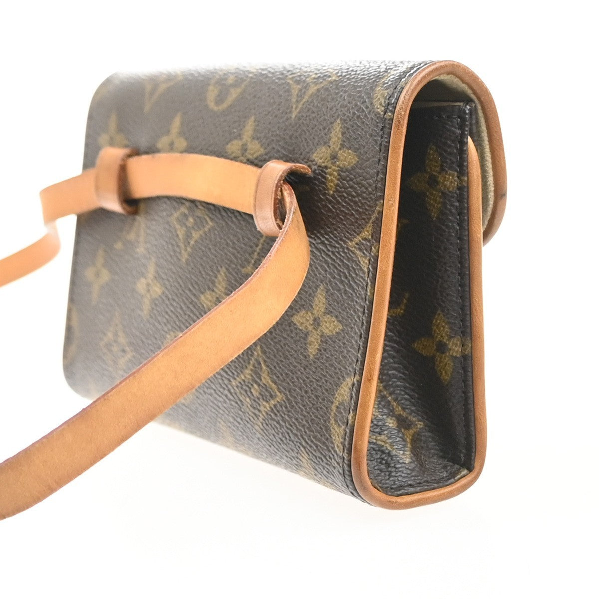 Louis Vuitton Florentine Waist Bag Monogram Canvas Brown Canvas Clutche & Pouche Bag (Pre-Loved)
