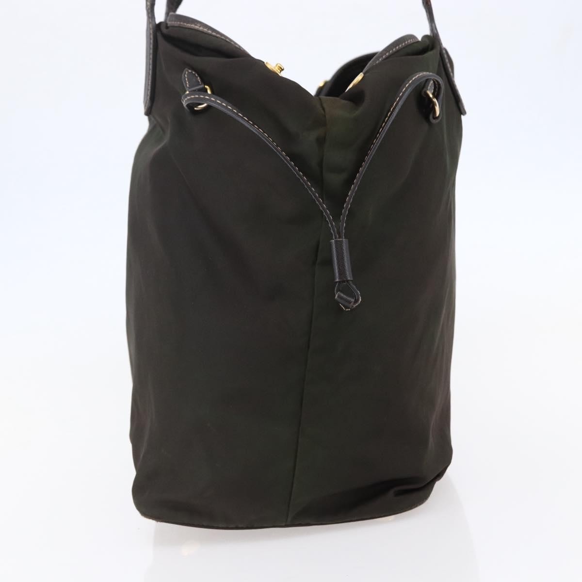 Prada Open Tote Tessuto Khaki Nylon Tote Bag Bag (Pre-Loved)