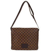 Louis Vuitton Brooklyn Handbag Damier Brown Canvas Shoulder Bag Bag (Authentic Pre-Loved)
