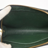 Louis Vuitton Pochette Baikal Clutch Taiga Leather Green Leather Clutche & Pouche Bag (Authentic Pre-Loved)