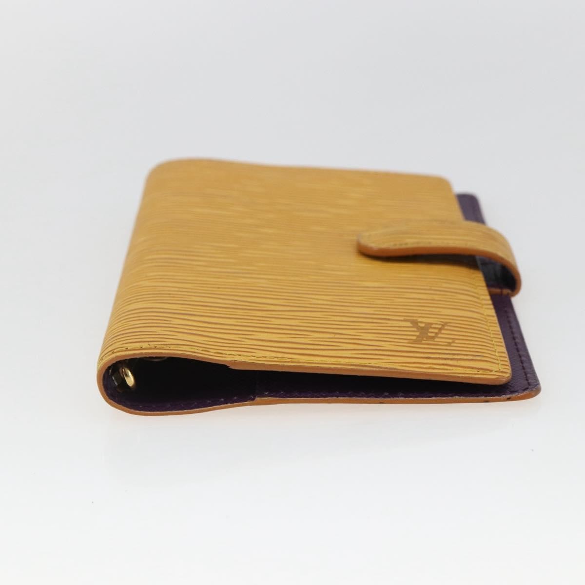 Louis Vuitton Agenda Cover Epi Leather Yellow Leather Wallets Accessory (Authentic Pre-Loved)