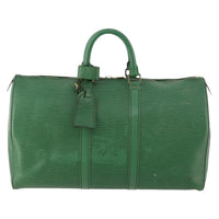 Louis Vuitton Keepall Bag Epi Leather Green Leather Travel Bag Bag (Authentic Pre-Loved)
