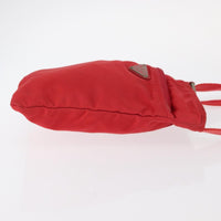 Prada Flat Messenger Bag Tessuto Red Nylon Shoulder Bag Bag (Pre-Loved)
