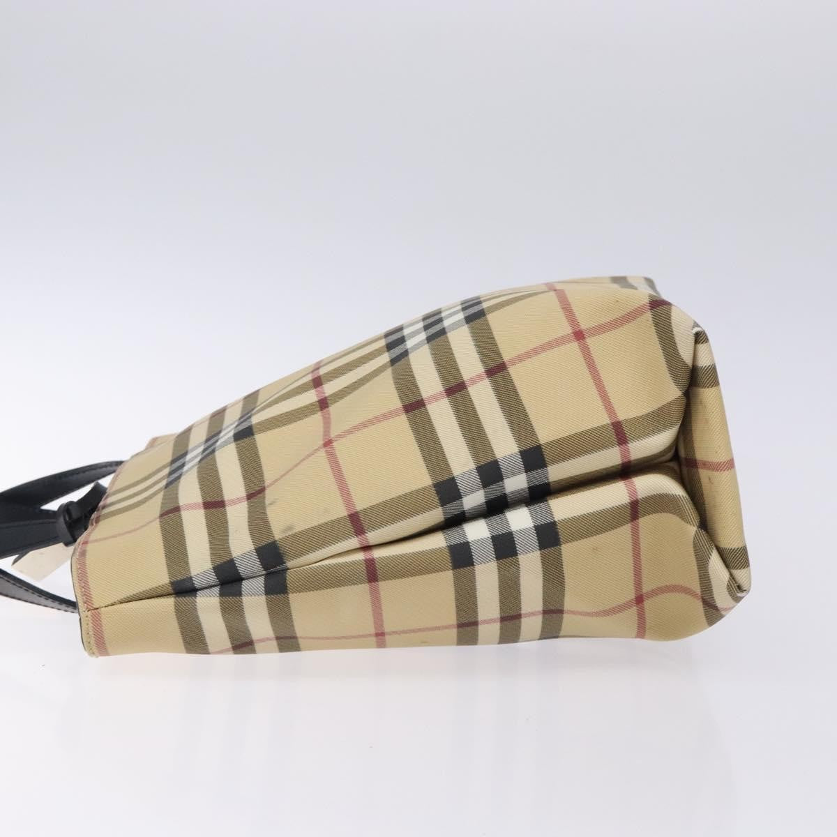 Burberry Nova Check Tote Canvas Check Pattern Beige Canvas Tote Bag Bag (Pre-Loved)