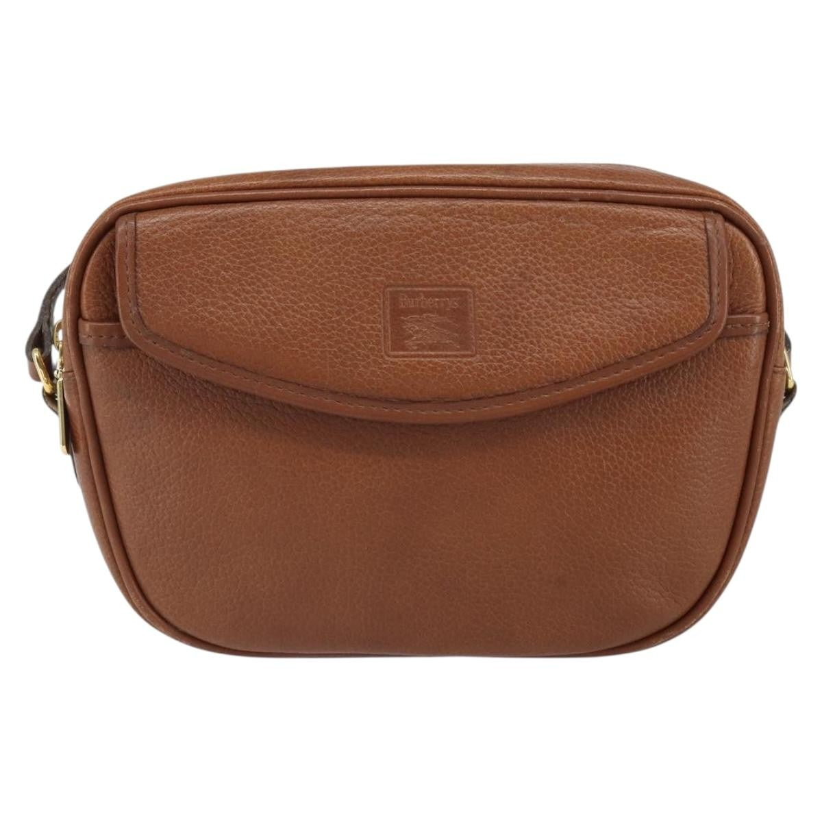 Burberry Burberry Vintage Shoulder Bag Leather Brown Leather Shoulder Bag Bag (Pre-Loved)