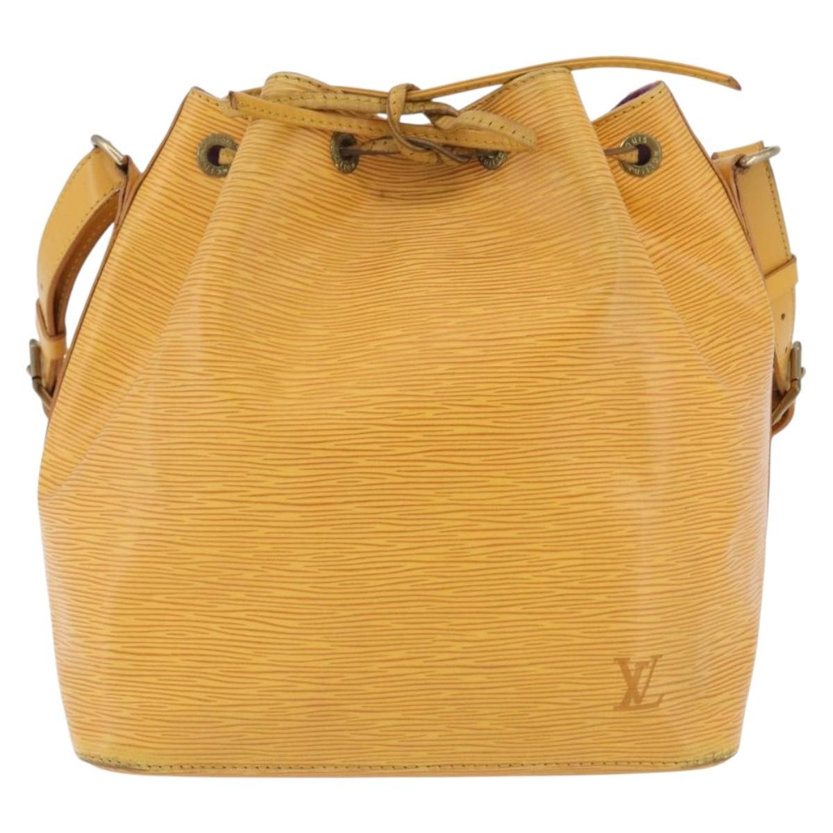Louis Vuitton Petit Noe Handbag Epi Leather Yellow Leather Shoulder Bag Bag (Authentic Pre-Loved)