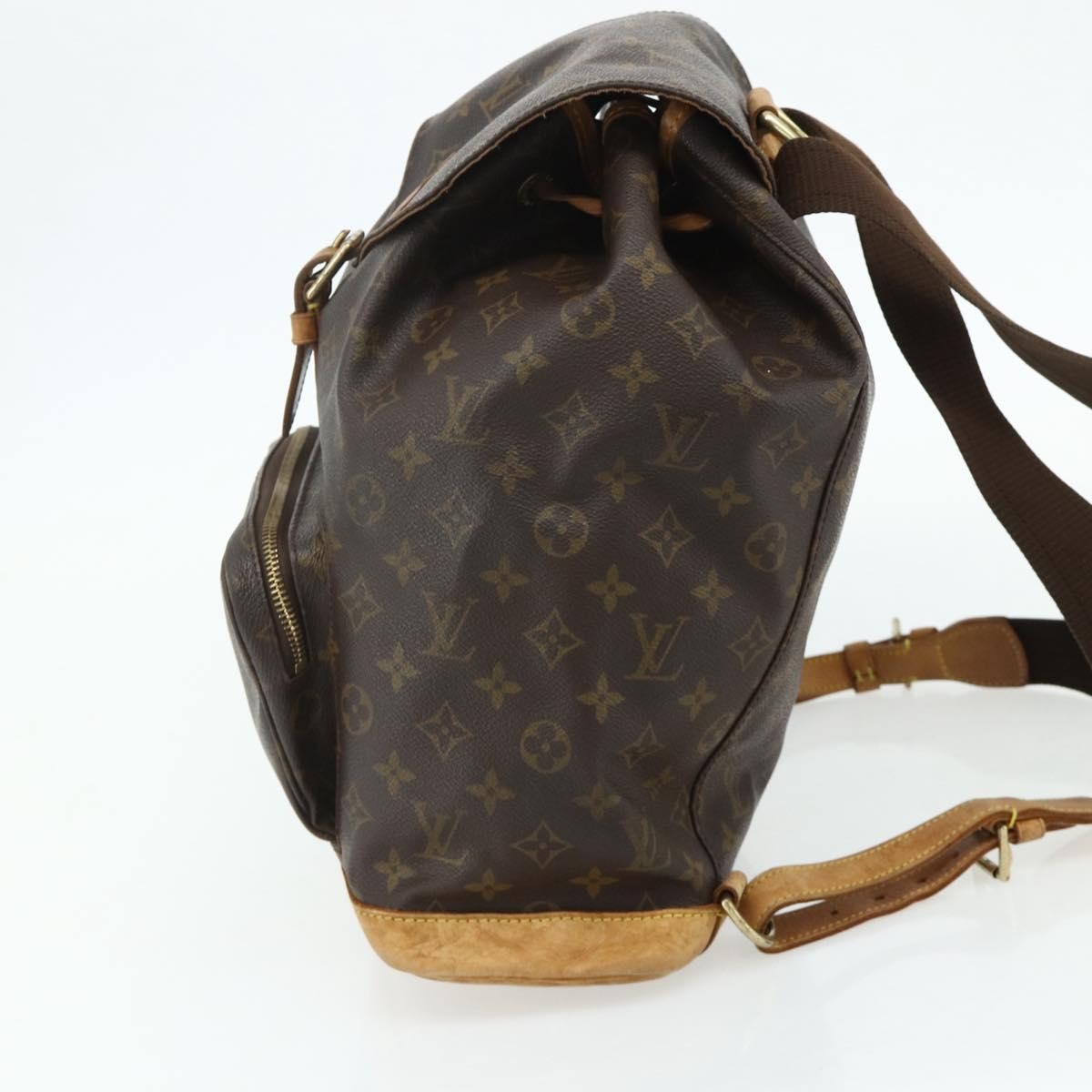 Louis Vuitton Vintage Montsouris Backpack Monogram Canvas Brown Canvas Backpack Bag (Authentic Pre-Loved)