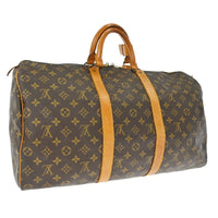 Louis Vuitton Louis Vuitton Keepall Bag Monogram Canvas Brown Canvas Travel Bag Bag (Authentic Pre-Loved)