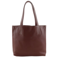 Hermes Hermes Double Sens Tote Veau Sikkim Burgundy Leather Tote Bag Bag (Pre-Loved)
