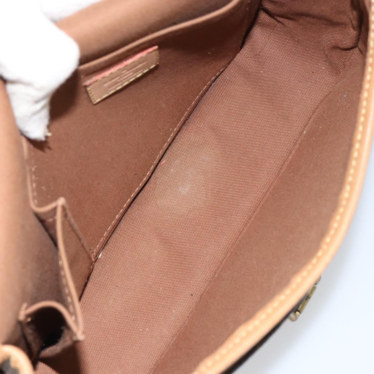 Louis Vuitton Sologne Handbag Monogram Canvas Brown Canvas Shoulder Bag Bag (Pre-Loved)