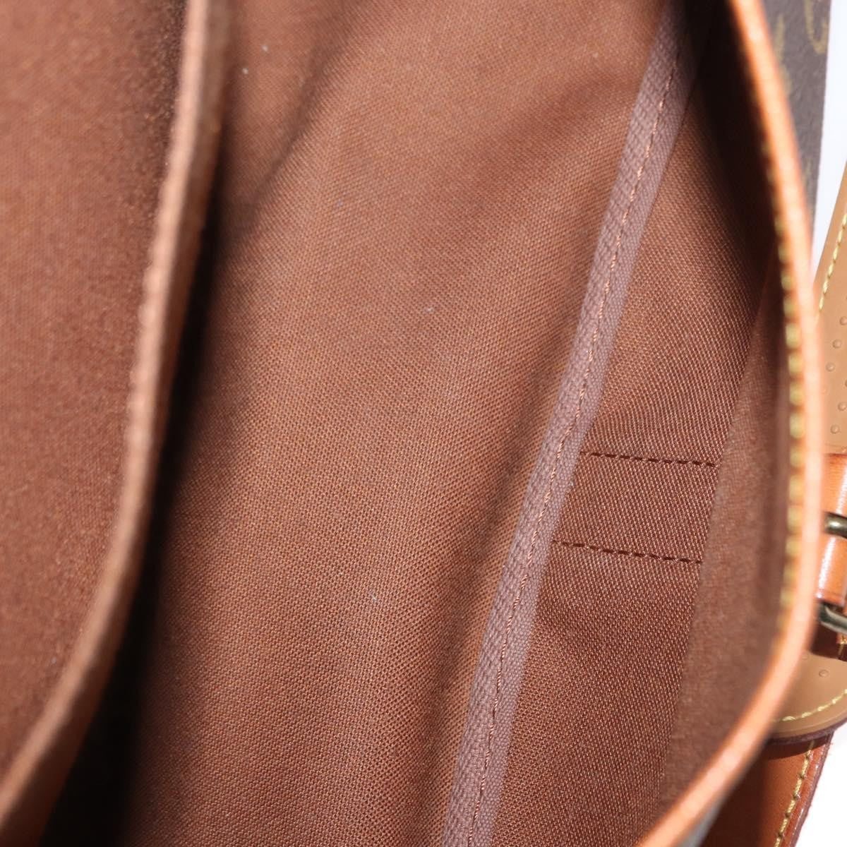 Louis Vuitton Saumur Handbag Monogram Canvas Brown Canvas Shoulder Bag Bag (Pre-Loved)