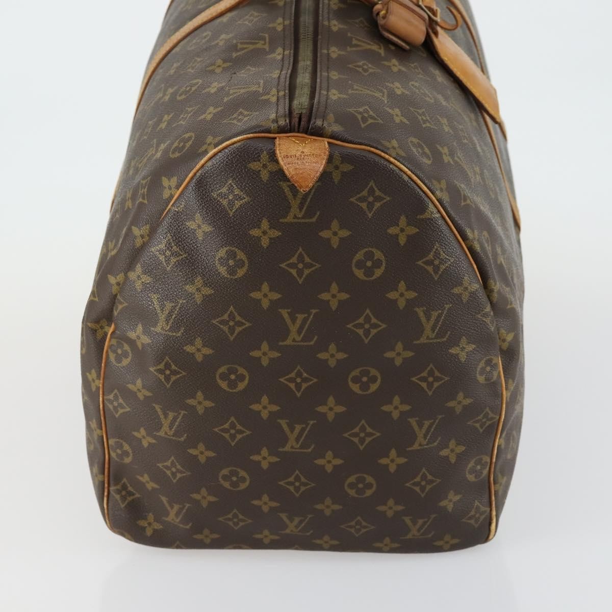 Louis Vuitton Keepall Bag Monogram Canvas Brown Canvas Travel Bag Bag (Authentic Pre-Loved)
