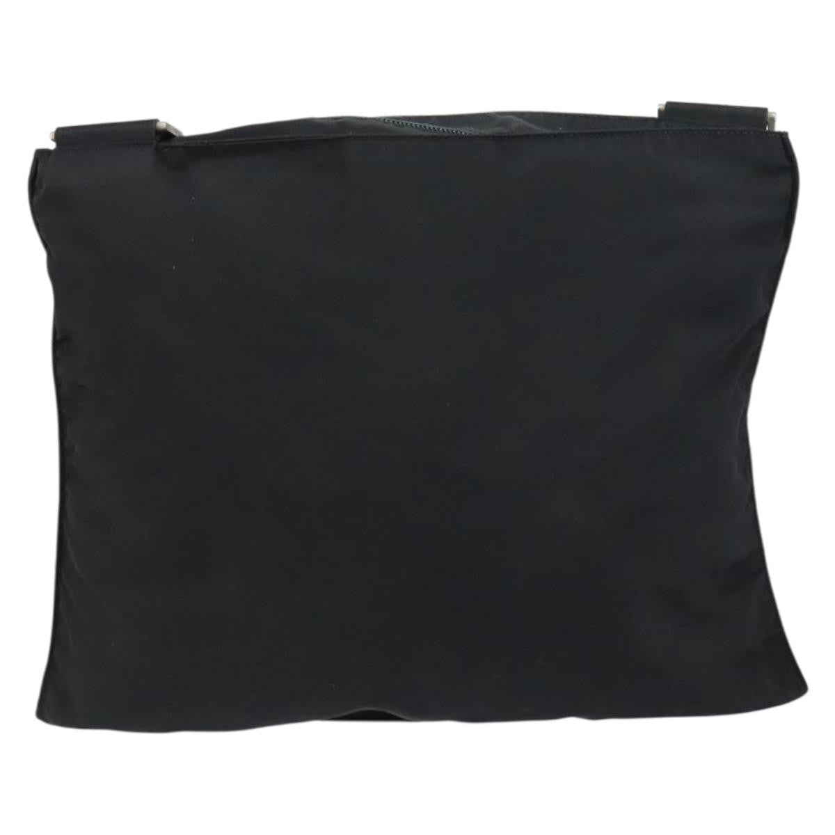 Prada Flat Messenger Bag Tessuto Black Nylon Shoulder Bag Bag (Pre-Loved)