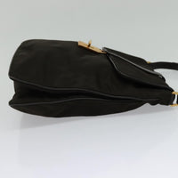 Prada Vintage Flap Messenger Bag Tessuto Khaki Nylon Shoulder Bag Bag (Authentic Pre-Loved)