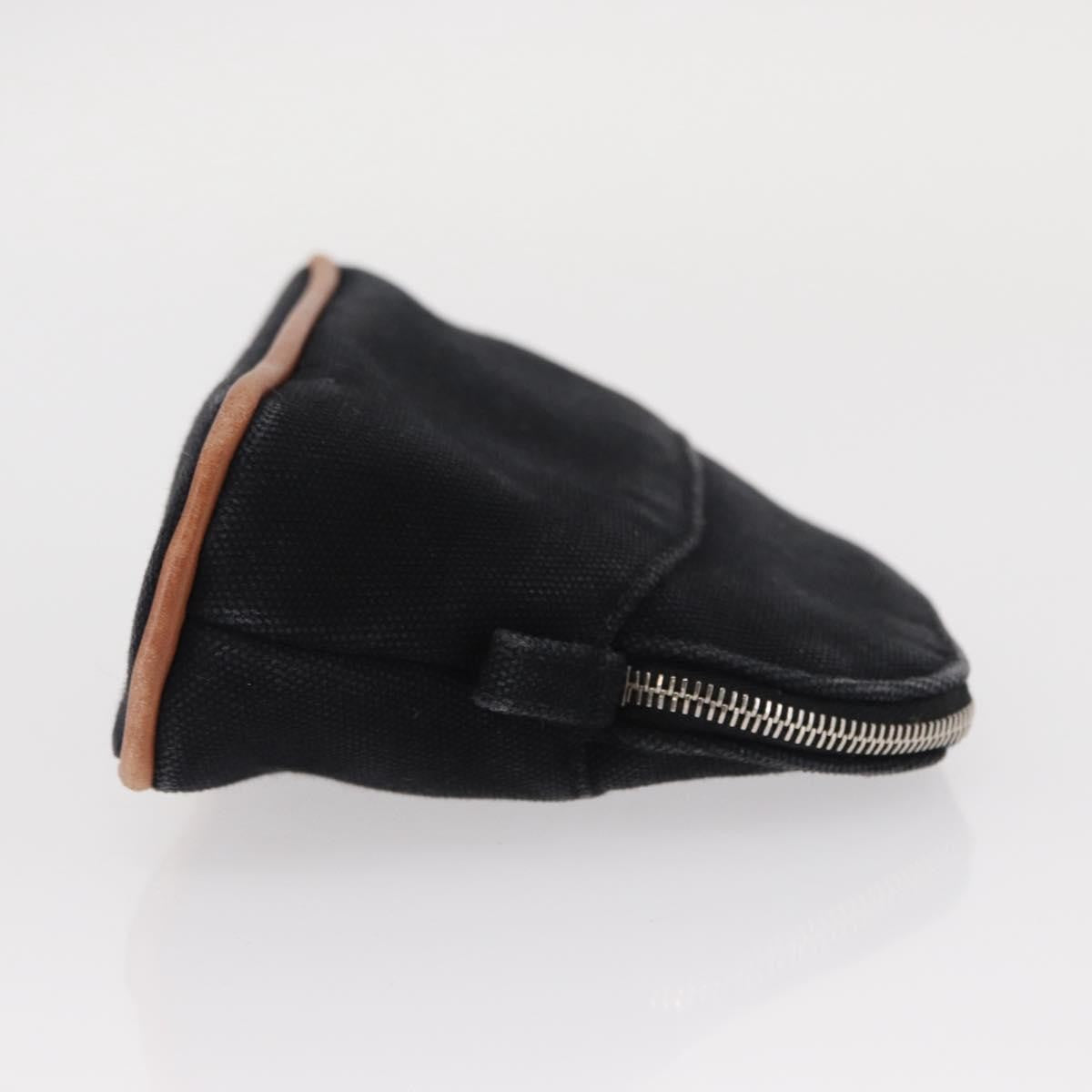 Hermes Bolide Travel Pouch Canvas Black Canvas Clutche & Pouche Bag (Pre-Loved)