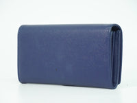 Chanel Deauville Flap Wallet Caviar Navy Leather Wallets Accessory (Authentic Pre-Loved)