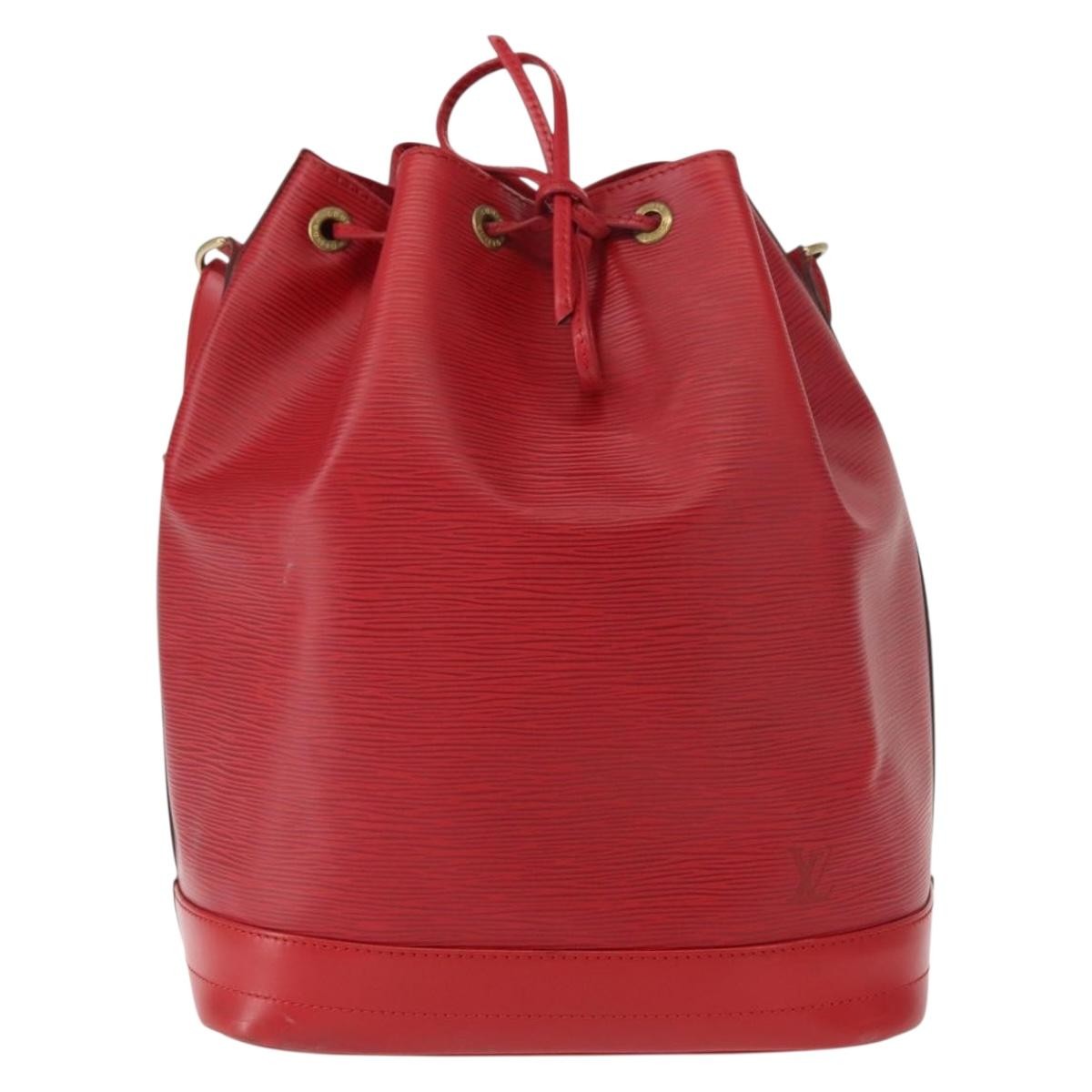 Louis Vuitton Noe Handbag Epi Leather Red Leather Shoulder Bag Bag (Authentic Pre-Loved)