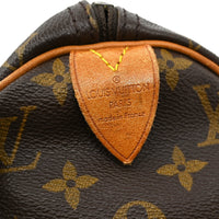 Louis Vuitton Speedy Handbag Monogram Canvas Brown Canvas Handbag (Pre-Loved)