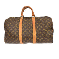 Louis Vuitton Louis Vuitton Keepall Bag Monogram Canvas Brown Canvas Travel Bag Bag (Pre-Loved)