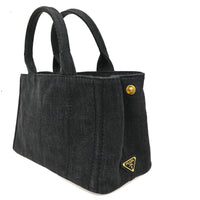 Prada Canapa Convertible Tote Denim Black Denim_Jeans Tote Bag Bag (Pre-Loved)