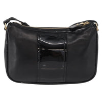 Salvatore Ferragamo Vala Shoulder Bag Leather Black Leather Shoulder Bag Bag (Authentic Pre-Loved)