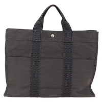 Hermes Fourre Tout Tote Canvas Gray Canvas Bag (Pre-Loved)