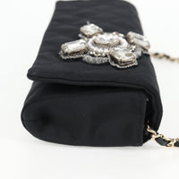 Chanel Chain Flap Shoulder Bag Quilted Nylon Black Nylon Shoulder Bag Bag (Authentic Pre-Loved)