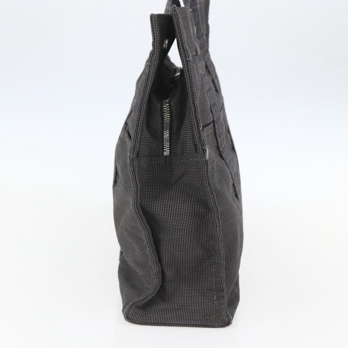 Hermes Fourre-Tout Herline Canvas Gray Canvas Tote Bag Bag (Pre-Loved)