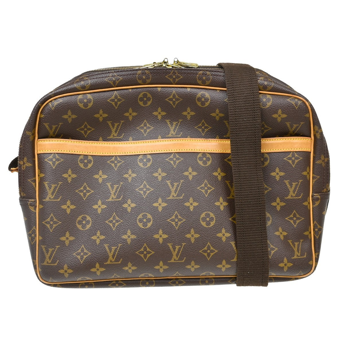 Louis Vuitton Reporter Bag Monogram Canvas Brown Canvas Shoulder Bag Bag (Authentic Pre-Loved)