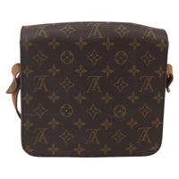Louis Vuitton Cartouchiere Handbag Monogram Canvas Brown Canvas Shoulder Bag Bag (Pre-Loved)