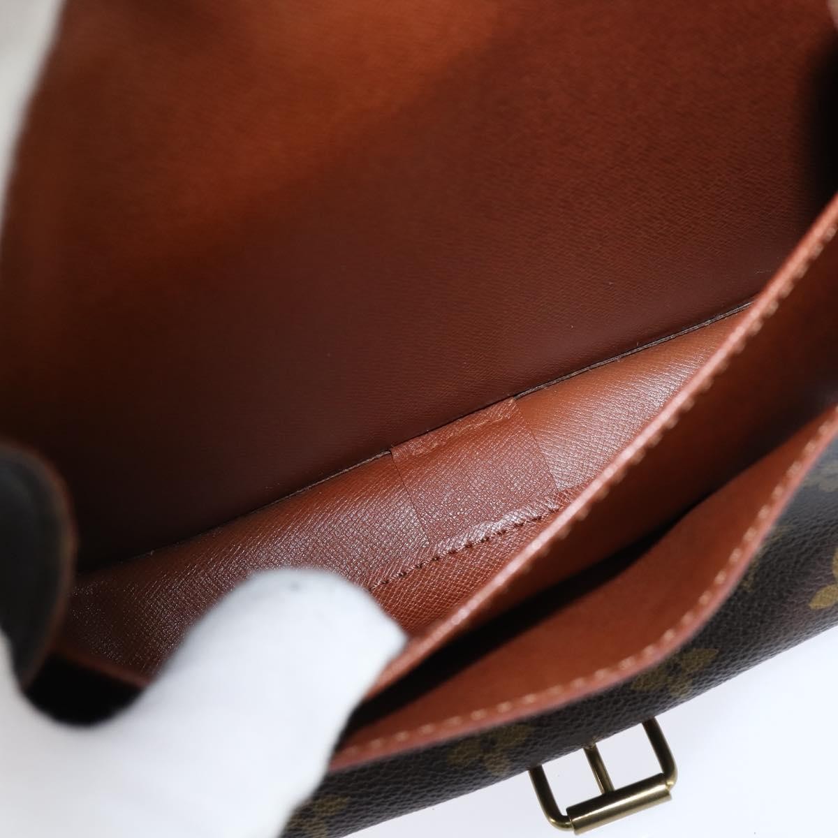 Louis Vuitton Cartouchiere Handbag Monogram Canvas Brown Canvas Shoulder Bag Bag (Pre-Loved)