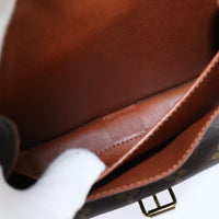 Louis Vuitton Cartouchiere Handbag Monogram Canvas Brown Canvas Shoulder Bag Bag (Pre-Loved)