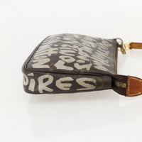 Louis Vuitton Pochette Accessoires Limited Edition Monogram Graffiti Brown Canvas Clutche & Pouche Bag (Authentic Pre-Loved)