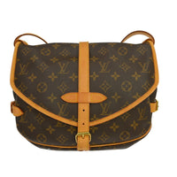 Louis Vuitton Louis Vuitton Saumur Handbag Monogram Canvas Brown Canvas Shoulder Bag Bag (Pre-Loved)